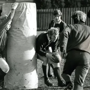 Scotland Rugby Training 1973 Print - Jock Millican in Action Scotland Rugby Training 1973 Print - Jock Millican in Action