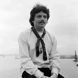 Scott McKenzie, American singer and songwriter, just arrived from New York