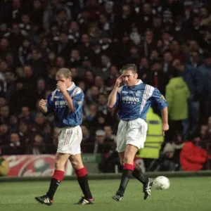 Scottish Coca Cola Cup Final at Parkhead. Rangers 4 v Heart of Midlothian 3 Scottish Coca Cola Cup Final at Parkhead. Rangers 4 v Heart of Midlothian 3