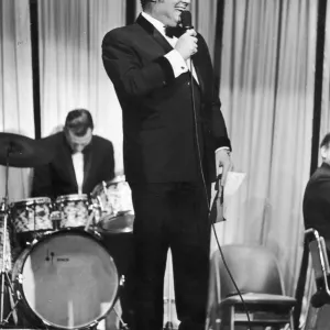 Scottish comedian Glen Daly seen on stage performing in Glasgow 13th August 1970