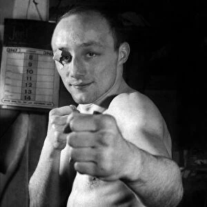 Scottish flyweight champion boxer John McClusky January 1967