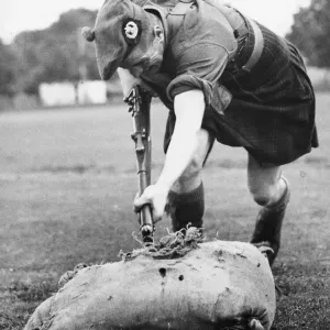Scottish Regiment Bayonet Practice Print Scottish Regiment Bayonet Practice Print