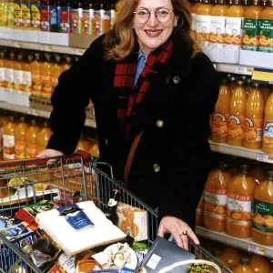 Scottish singer and actress Barbara Dickson with her shopping trolley Scottish singer and actress Barbara Dickson with her shopping trolley
