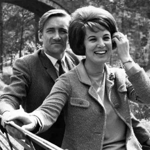 Moira Anderson with Fiance at Auld Brig O Doon Print 1967