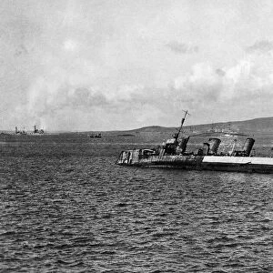 The scuttling of the German fleet took place at the Royal Navys base at Scapa Flow