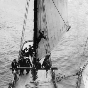 Sea Scouts on board the vessel given to them by The Daily Mirror. September 1912 Sea Scouts on board the vessel given to them by The Daily Mirror. September 1912
