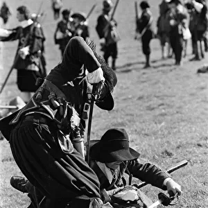 The Sealed Knot Society re-enactment of the Battle of Edgehill at Kineton, Warwickshire