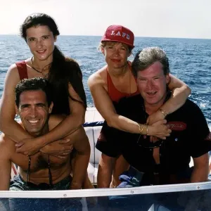 Sean Blowers and Andrew Kazamia with Wives in Portugal Print