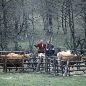 Sean Connery y Christopher Lambert durante el rodaje de la película Highlander. Sean Connery y Christopher Lambert durante el rodaje de la película Highlander.