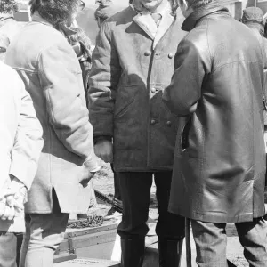 Sean Connery as Detective Sergeant Johnson between takes whilst filming the movie Sean Connery as Detective Sergeant Johnson between takes whilst filming the movie