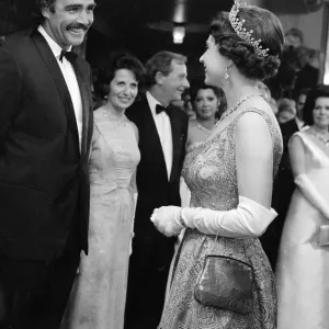 Sean Connery meets Queen Elizabeth II at You Only Live Twice Premiere Print 1967