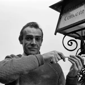 Sean Connery pictured at his new house in Acton. The house was once a Convent Sean Connery pictured at his new house in Acton. The house was once a Convent