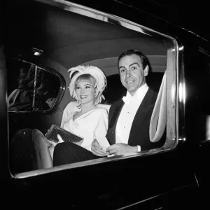 Sean Connery and Diane Cilento Leaving for Lord Jim Premiere Print Sean Connery and Diane Cilento Leaving for Lord Jim Premiere Print