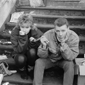 Sean McKee and Justine Kerrigan Print, Brookside 1988