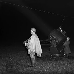 Searchlight exercise in the West Midlands involving the Army