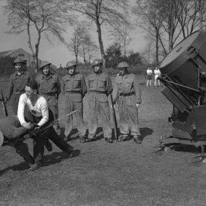 Searchlight school, Birmingham. Unarmed training being given to the soldiers of a Searchlight school, Birmingham. Unarmed training being given to the soldiers of a