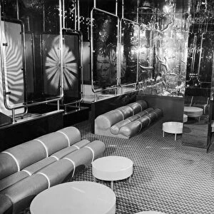 Seating area of the new Mr George night club in the Lower Precinct Coventry 28th November