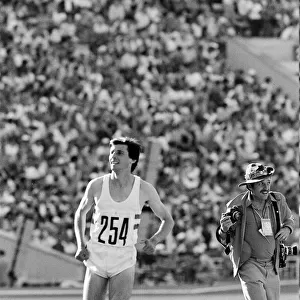 Sebastian Coe wins the Mens 1500 metres final at the 1980 Summer Olympics in Moscow 1st