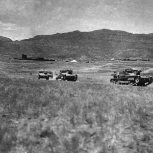 Second Abyssinian War Print - Italian Army Tankettes (1935) Second Abyssinian War Print - Italian Army Tankettes (1935)
