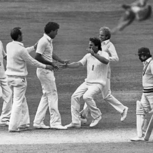 Colour Print of England v India First Test Match at Lords, 14th June 1982 Colour Print of England v India First Test Match at Lords, 14th June 1982