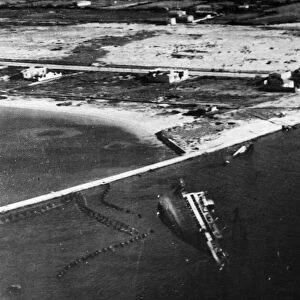 Second World War, North Africa Campaign. Bizerta Harbour after Allied occupation