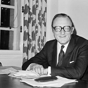 Former Secretary of State for Defence Lord Carrington in his a new role as Secretary of