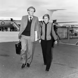 Print of Michael Heseltine and his wife at LAP, 13th October 1984