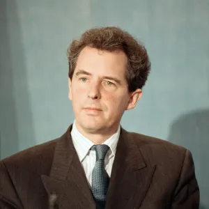 Secretary of State for Health William Waldegrave gives a press conference during Secretary of State for Health William Waldegrave gives a press conference during