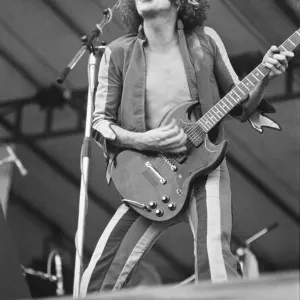 Print of Alex Harvey performing at The Reading Festival in 1973 Print of Alex Harvey performing at The Reading Festival in 1973
