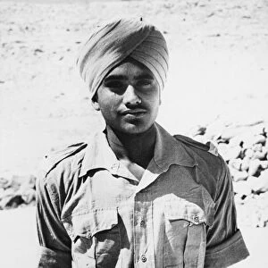 Sepoy Nasib Singh, a soldier with a Sikh regiment, who was awarded the Indian