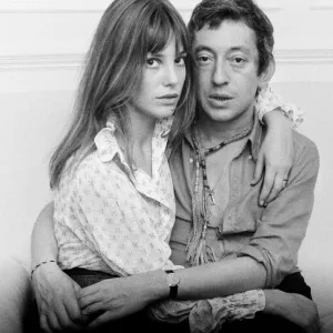 Serge Gainsbourg and Jane Birkin 1969 Print