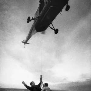 Sergeant Michael Dane rescues Senior Aircraftman Donald James during RAF Air Sergeant Michael Dane rescues Senior Aircraftman Donald James during RAF Air