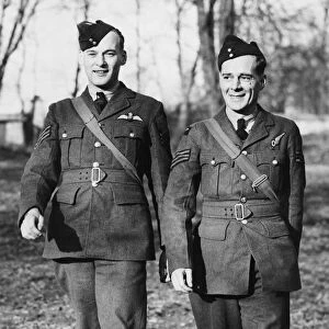 The Sergeant pilot and Sergeant observer of the Royal Air Force who brought back