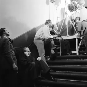 On the set of the film The Man Who Knew Too Much On the set of the film The Man Who Knew Too Much