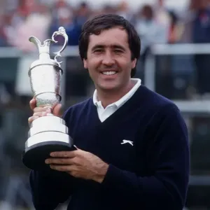 Seve Ballesteros with 1988 British Open trophy July 1988 Seve Ballesteros with 1988 British Open trophy July 1988