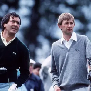 Seve Ballesteros and Ken Brown golfers July 1987 Seve Ballesteros and Ken Brown golfers July 1987