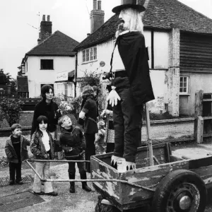 A Seven Foot Guy Print, Brockham Village Green 1972