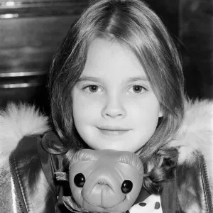 Print of Drew Barrymore at E.T. London Premiere, December 1982