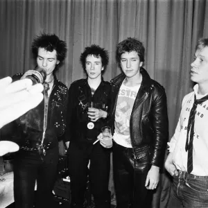 The Sex Pistols. 10th March 1977. London. There are back again - The Sex Pistols. 10th March 1977. London. There are back again -