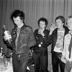 The Sex Pistols. 10th March 1977. London. There are back again -