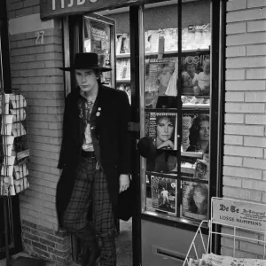 The Sex Pistols in Eindhoven, Holland. Johnny Rotten (John Lydon). 11th December 1977 The Sex Pistols in Eindhoven, Holland. Johnny Rotten (John Lydon). 11th December 1977