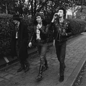 The Sex Pistols in Eindhoven, Holland. Johnny Rotten, Steve Jones and Sid Vicious The Sex Pistols in Eindhoven, Holland. Johnny Rotten, Steve Jones and Sid Vicious