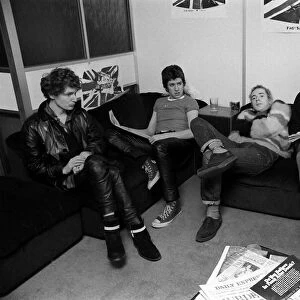 Sex Pistols at EMI press conference December 1976 EMI ended