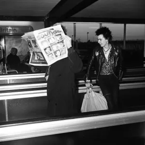 The Sex Pistols Print at Heathrow Airport, 3rd January 1978 The Sex Pistols Print at Heathrow Airport, 3rd January 1978