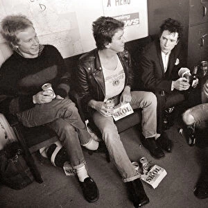 Sex Pistols - March 1977 Paul Cook, Steve Jones, Sid Vicious and Johnny Rotten