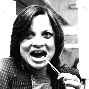 Sexy actress Francoise Pascal is driving down to London to see her dentist to get rid of