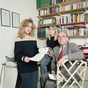 Print of Shadow Chancellor John Smith at home with family