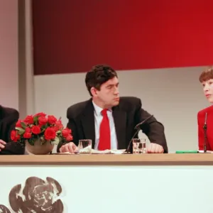 Shadow Home Secretary Jack Straw, Shadow Chancellor of the Exchequer Gordon Brown Shadow Home Secretary Jack Straw, Shadow Chancellor of the Exchequer Gordon Brown