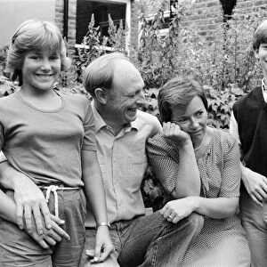 Shadow Secretary of State for Education and Science Neil Kinnock with his family