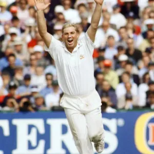Shane Warne Cricket Print - July 1997 Ashes Victory